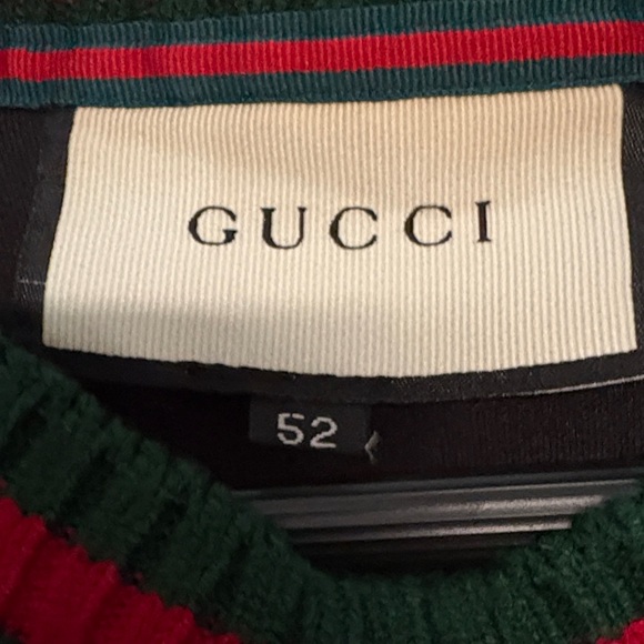 Gucci Black Sweater with Red and Green Trim - Picture 2 of 6